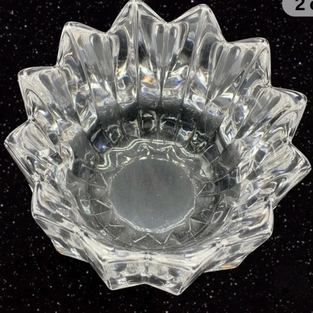 Orrefors‎ vintage fleur crystal bowl